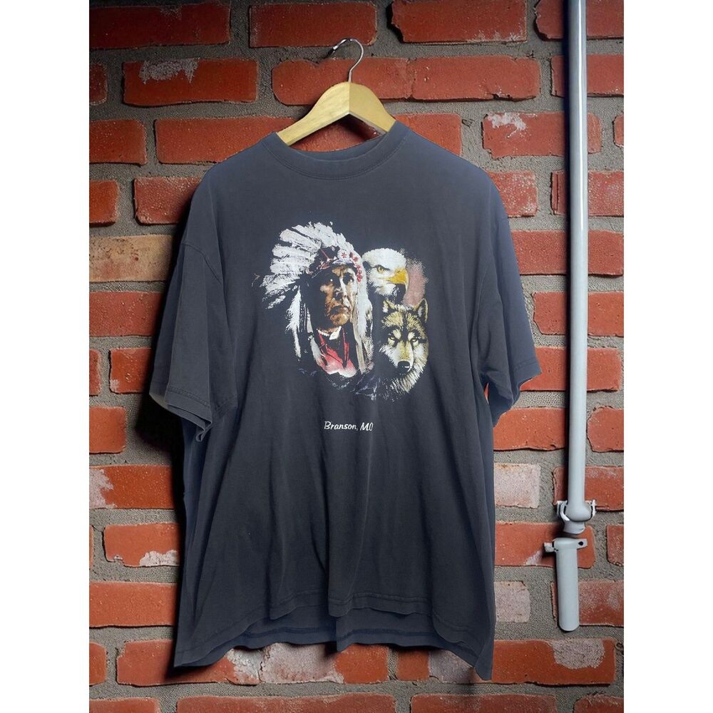 Vintage Y2K Nature Graphic T-Shirt - Size XL